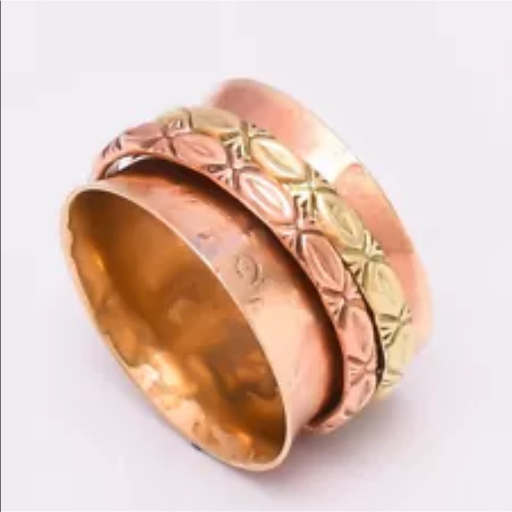 Handmade Copper Meditation Medicine rings - Picture 4 of 11